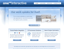 Tablet Screenshot of oneupinteractive.com
